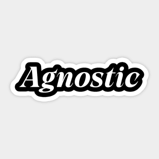 Agnosticism, Agnostic Sticker